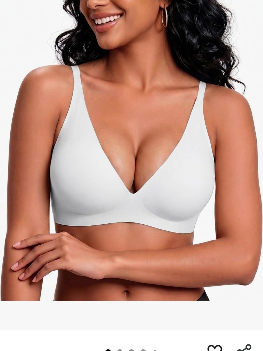Seamless Wireless V-Neck Bra